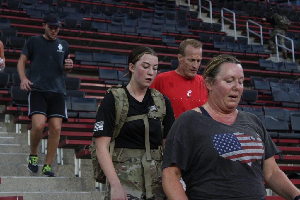 Army cadet and Cincinnati resident continuing to run.